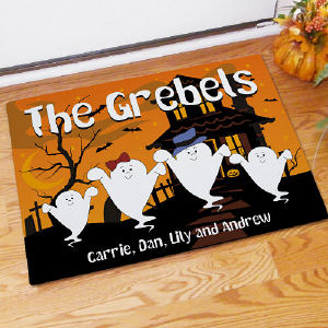 Halloween Ghost Family Welcome Doormat