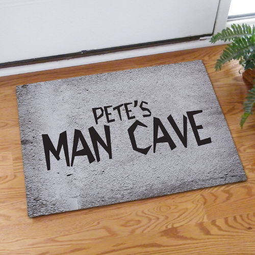 Man Cave Personalized Doormat, Man Cave Doormat GiftsForYouNow