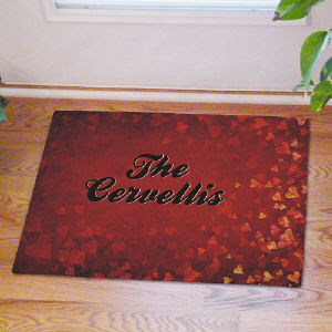 Hearts Valentine Doormat