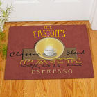 Cafe Espresso Personalized Doormat 83127997
