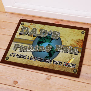 Fishing Hole Personalized Doormat
