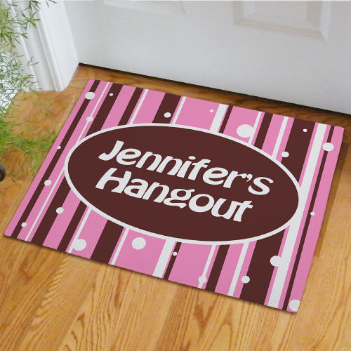 Personalized Girl's Hangout Doormat GiftsForYouNow