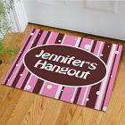 Personalized Girl's Hangout Doormat 83129277