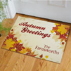 Personalized Autumn Greetings Doormat 83129997