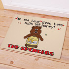 Old Bear and His Honey Personalized Doormat 83132047