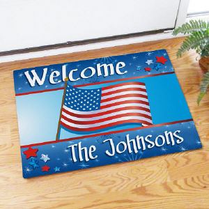 Personalized 4th of July Personalized Doormat