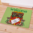 Teddy Bear Family Personalized Doormat 83137067