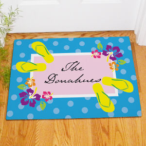 Personalized Summer Welcome Doormat