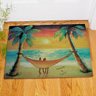 Personalized Beach Sunset Welcome Doormat 83152847