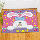 Personalized Easter Bunny Welcome Doormats