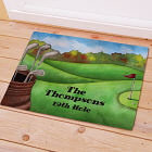 Personalized Golf Welcome Doormat