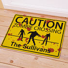Personalized Zombie Crossing Doormat
