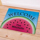 Personalized Watermelon Welcome Doormat