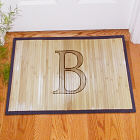 Monogrammed Bamboo Doormat L631538
