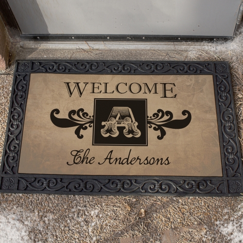 Family Name and Monogram Doormat GiftsForYouNow