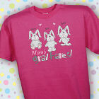 Gray Hares Personalized Hot Pink T-shirt 33322x