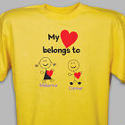 Personalized Belongs To Heart T-Shirt 33837X