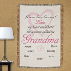 Personalized How Much Love Tapestry Throw Blanket
