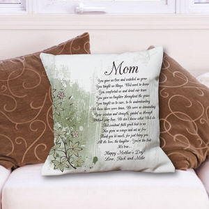 Personalized To My Mom Throw Pillow