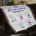 Personalized Belongs To Tapestry Throw Blanket
