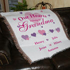 Personalized Our Hearts Belong To...Tapestry Throw Blanket