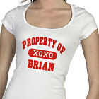 Personalized Property of My Valentine Ladies Fitted T-Shirt B32116X