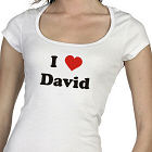 Personalized I Love You Ladies Fitted T-Shirt B3969X