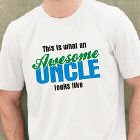 Awesome Uncle Personalized T-shirt