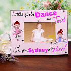 Personalized Dance and Twirl Ballerina Printed Frame