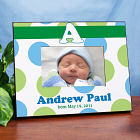 Personalized New Baby Polka Dot Printed Frame