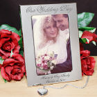 Personalized Wedding Day Silver Picture Frame