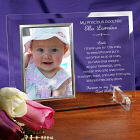 Engraved A Godparent's Promise Beveled Glass Picture Frame
