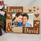 Engraved Just the Two of Us Wood Picture Frame