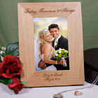 Engraved Today, Tomorrow & Always Wedding Wood Picture Frame 927381