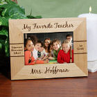 Engraved Favorite Teacher Wood Photo Frames