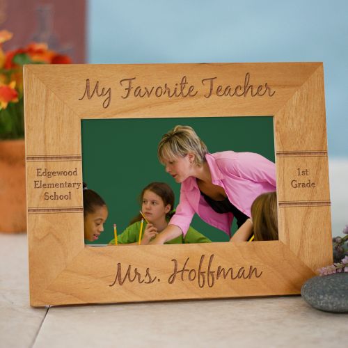 Personalized Teacher Picture Frame Engraved Wood Photo Frame Teacher