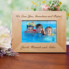 Engraved Custom Message Wood Picture Frame