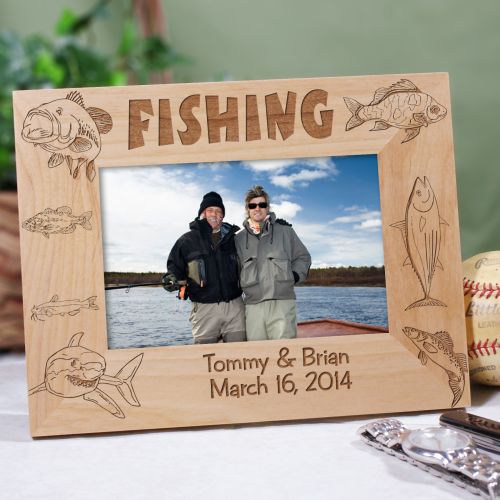 Engraved Fishing Picture Frame GiftsForYouNow