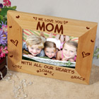 All Our Hearts Personalized Wood Picture Frame