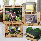 Aunt Happier Place Personalized Wood Picture Frame
