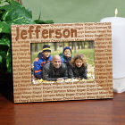 Family Name Personalized Wood Picture Frame