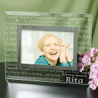 Engraved In Loving Memory Memorial Glass Frame G911851