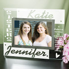 Sisters Personalized Glass Picture Frame