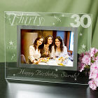 Personalized Birthday Glass Picture Frame