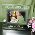 Engraved My First Mother's Day Glass Frame