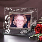 Engraved Memorial Glass Picture Frame G933861