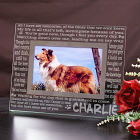 Engraved Memories Pet Memorial Glass Frame
