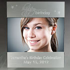 Engraved Birthday Silver Picture Frame M55600