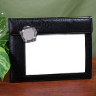 Black Leather Photo Frame