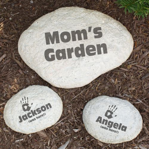 Engraved My Garden Yard Stones Personalized Stepping Stone